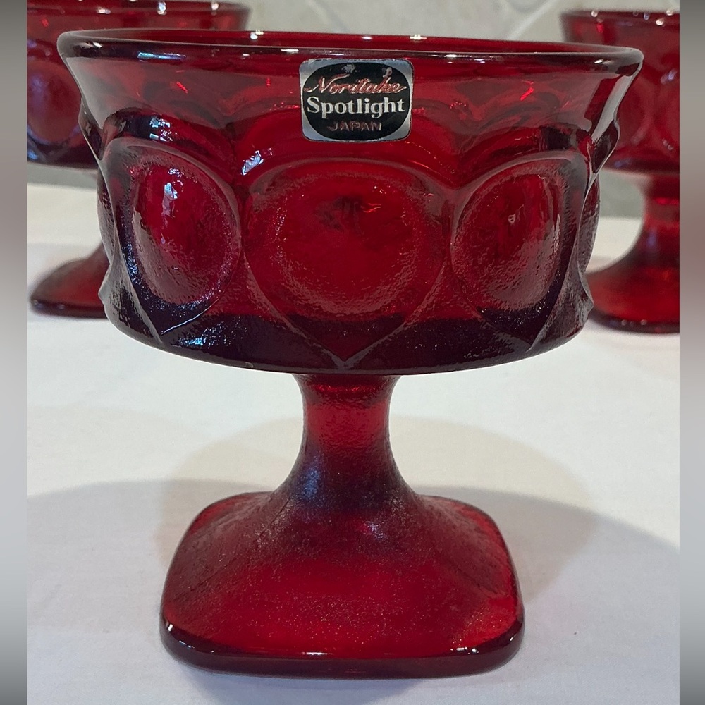 Noritake Ruby Red Champagne/Dessert Glass (set of 4)